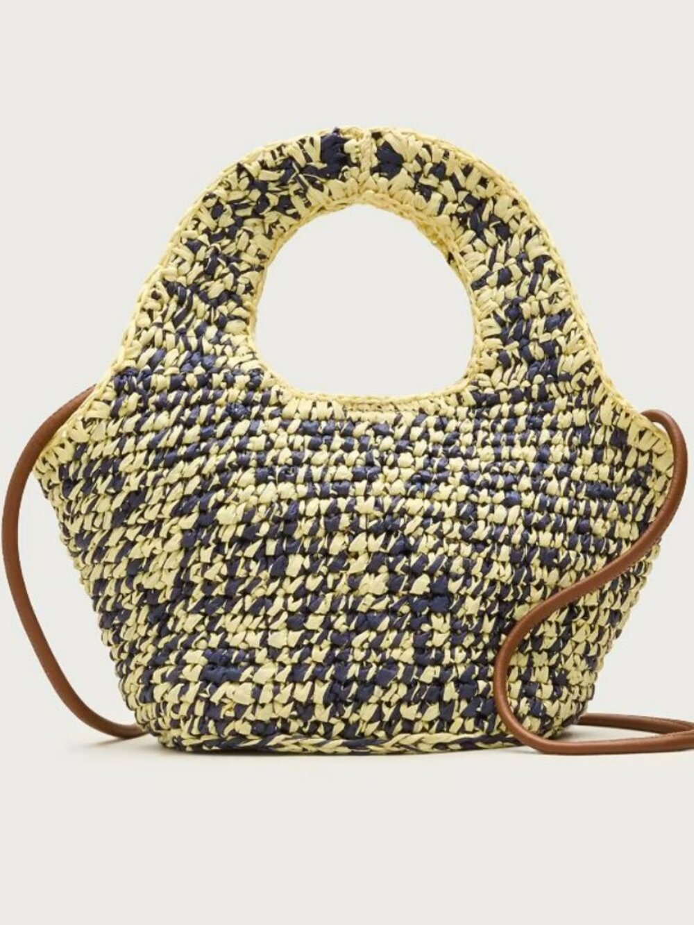 J. Crew Straw Handwoven Small Tote Crossbody